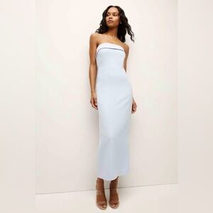 Veronica Beard Absol strapless crepe maxi dress